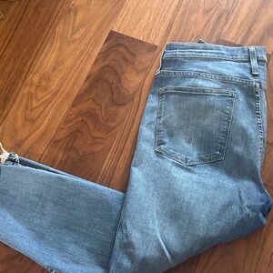 Madewell Slim Straight Crop - size 31P